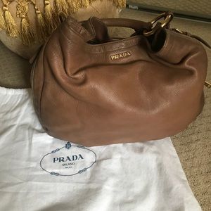 Authentic XXLarge Prada leather handbag